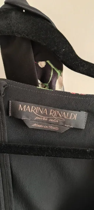 Vestido Marina Rinaldi floral negro