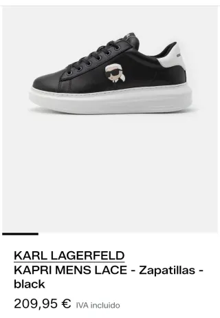 Zapatillas Karl Lagerfeld Negras Talla 43