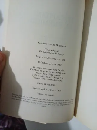 El capitán y el enemigo - Graham Greene