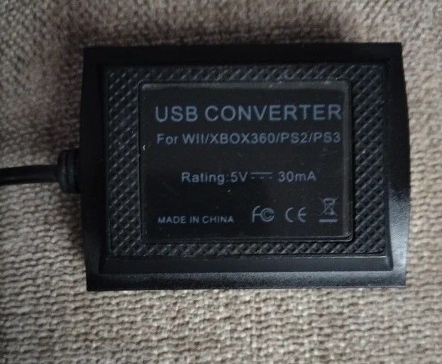 Adaptador USB Karaoke Wii, Xbox 360, PS2/3