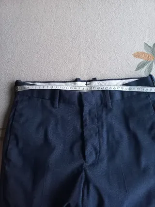 Traje Hombre Mango Azul Marino Príncipe de Gales