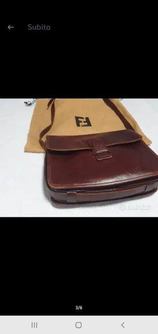 Borsa Fendi pelle vintage anni 70