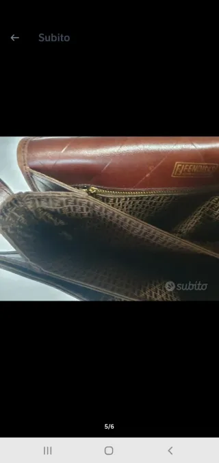 Borsa Fendi pelle vintage anni 70