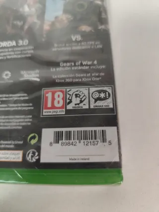 Gears of War 4 Xbox One PAL España precintado