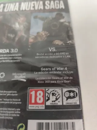 Gears of War 4 Xbox One PAL España precintado