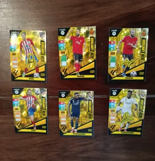 Lote 6 cromos Panini LaLiga Edición Limitada firma