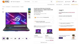 Portátil ASUS ROG Strix G15 G513IC-HN004W