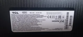 Despiece TV de 43" SmarTV TCL 43P631