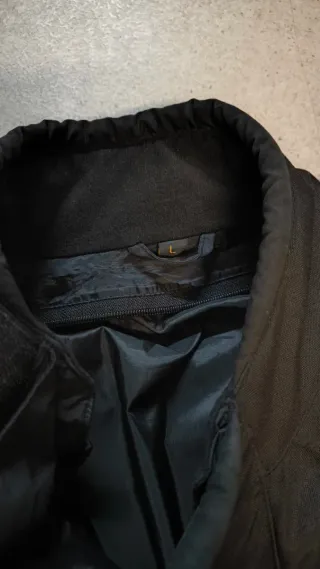 Chaqueta de moto Ixs negra y amarilla