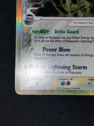 Carta Pokémon Rayquaza Delta Species 13 Vintage