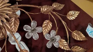 Due Lampadari bagnati oro Prezzo da definire