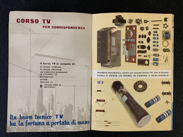 Pubblicità vintage anni '60 Scuola Radio Elettra