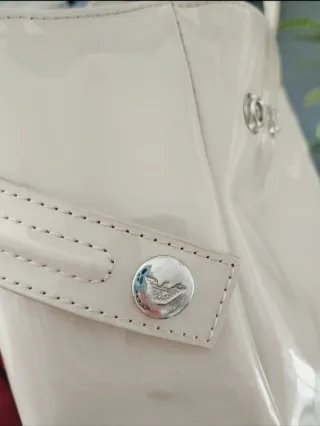 Borsa Armani Beige Vernice Logo