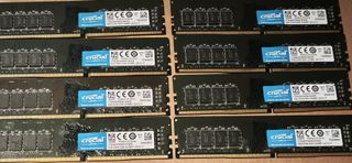 8x 8GB Crucial DDR4 2400MHz RAM