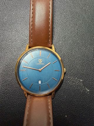 Reloj LAVAREDO QUARTZ Azul y Dorado