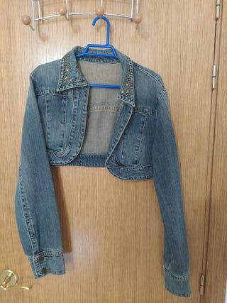 Cazadora torera vaquera azul