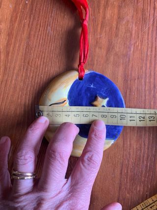 Decorazione da parete in ceramica luna e stelle