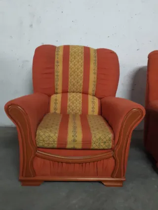 ' Sillón naranja de una plaza
