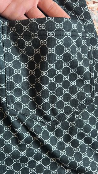 Tuta sportiva Gucci monogram nera