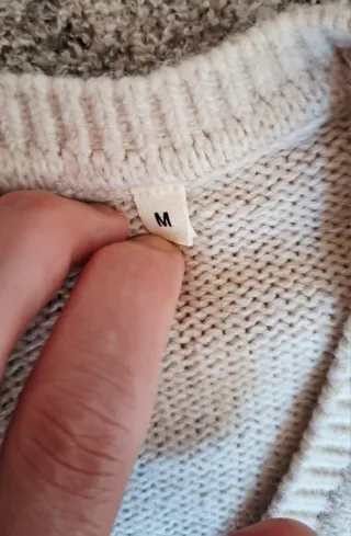 Jersey Naf Naf rayas beige y negro