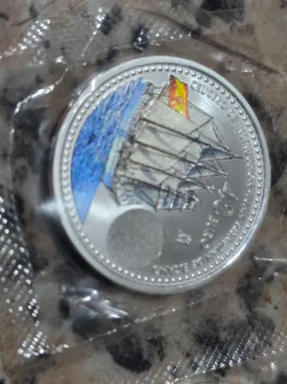 Moneda Plata 40 Euro Crucero Instrucción
