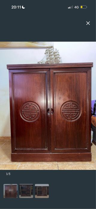 Mueble Bar Madera Maciza Tailandesa