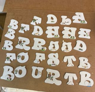 Lettere Ceramica ROBCA Decorate a Mano