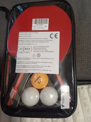 Set da Ping Pong - 2 Racchette e 3 Palle