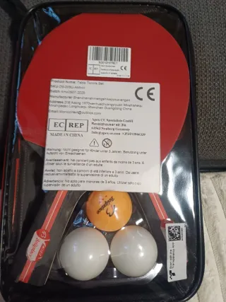 Set da Ping Pong - 2 Racchette e 3 Palle