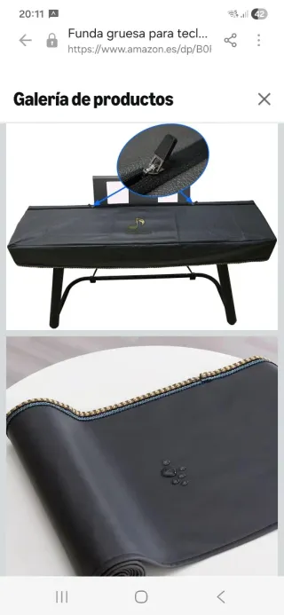 Funda de piano 88 teclas