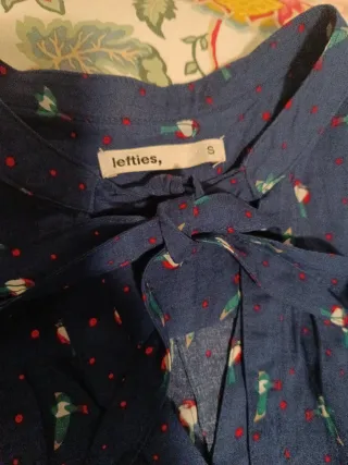 Blusa Lefties Estampada Pájaros Talla S