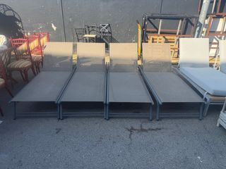 Tumbona aluminio exterior