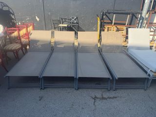 Tumbona aluminio exterior