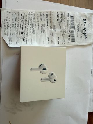Airpods Pro 3 sin abrir factura corte inglés