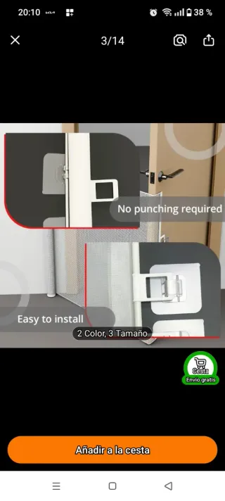 Barriera di sicurezza per animali domestici 110x80