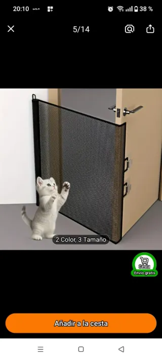 Barriera di sicurezza per animali domestici 110x80