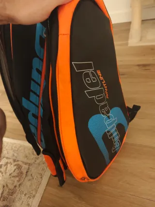 Paletero Bullpadel Avantline Negro/Naranja