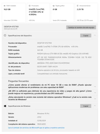 Alienware Aurora R5 PC i7-6700k GTX 1080 16GB