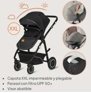 LIONELO BIANKA Cochecito de Bebé 3 en 1 (22 kg)