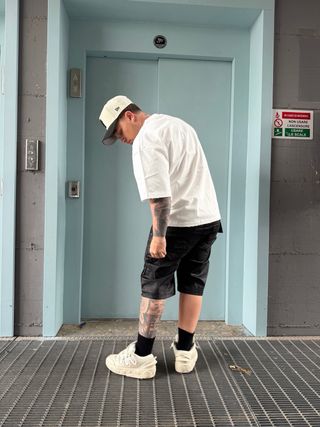 Jeans corti in pelle