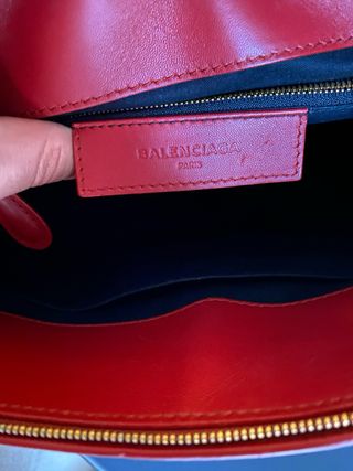 Bolso Balenciaga Bandolera Rojo Cuero