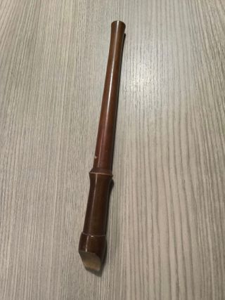 Flauta dulce madera vintage