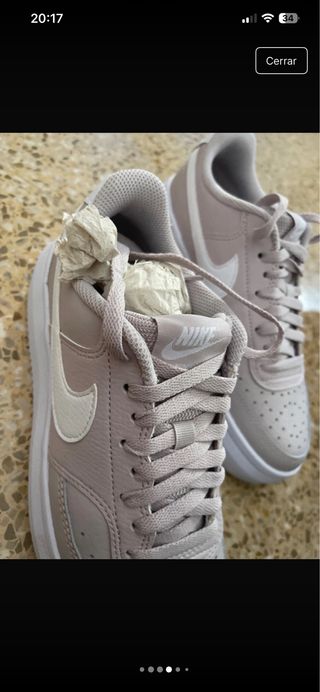 Zapatillas Nike Air Force 1 Beige Mujer