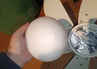 Ventilador de techo blanco