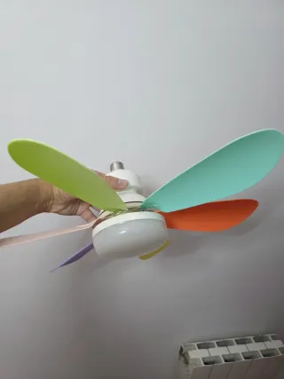 Lámpara Ventilador Colores