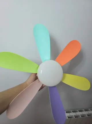 Lámpara Ventilador Colores