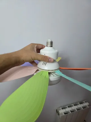 Lámpara Ventilador Colores