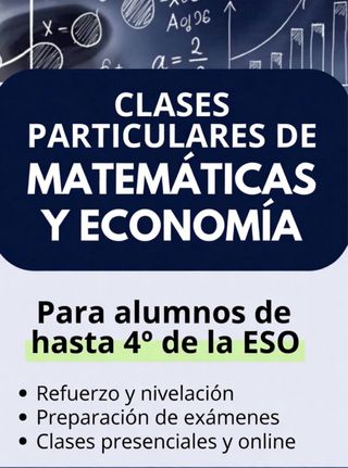 Clases particulares matemáticas y economía