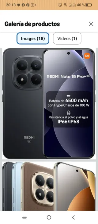 Xiaomi Redmi Note 15 Pro+ 5G 512GB Versión global