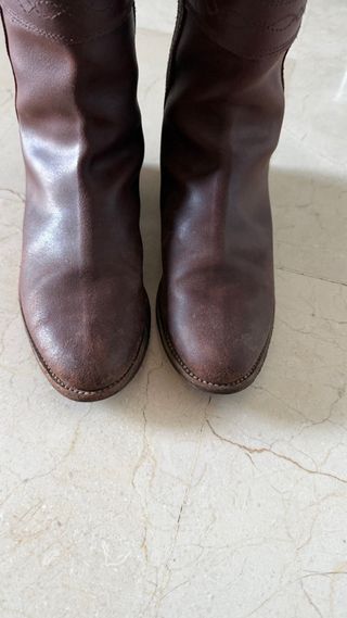 Botas camperas marrones para romería Valverde